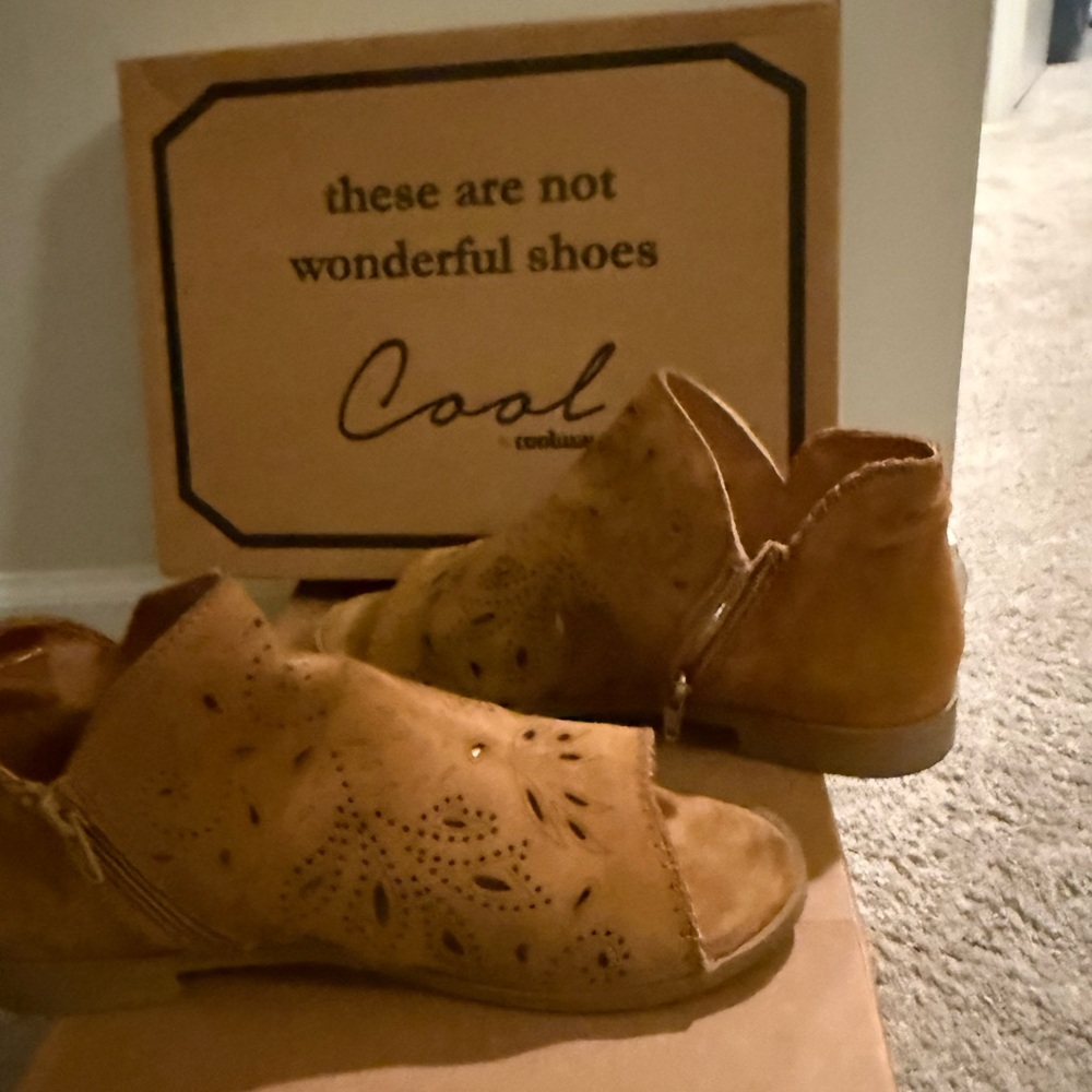 Coolway Tan Cutout Sandals